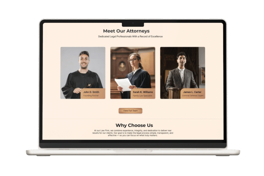 attorney website developer