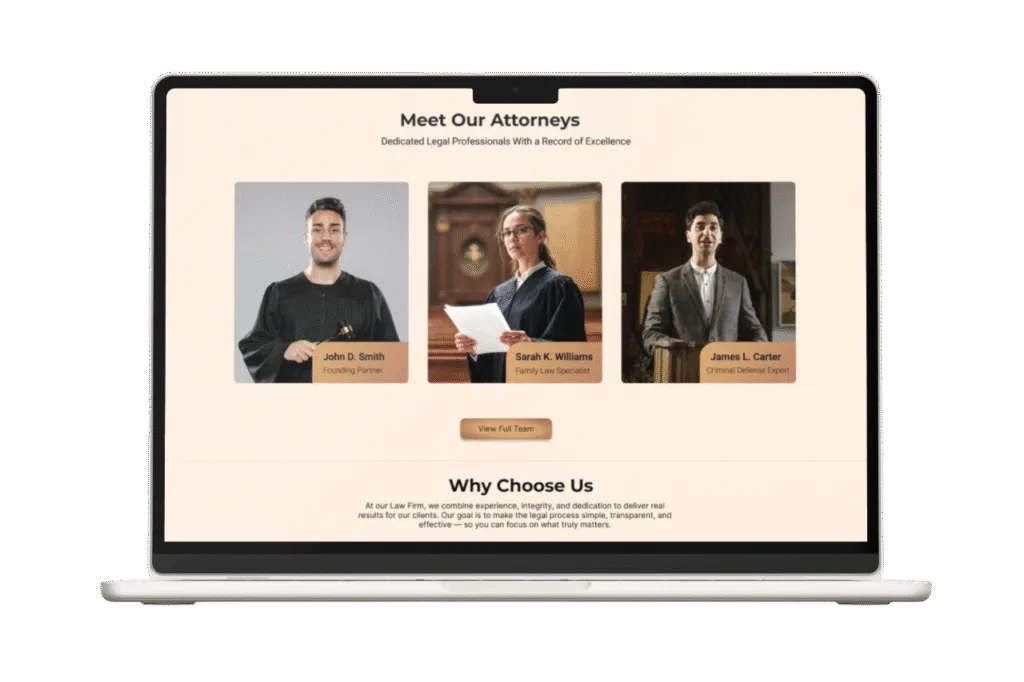 attorney website developer