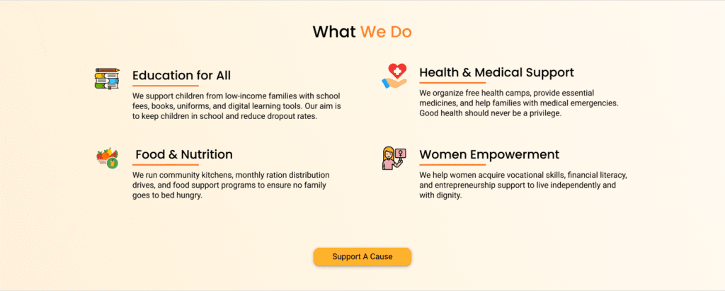 non-profit website development