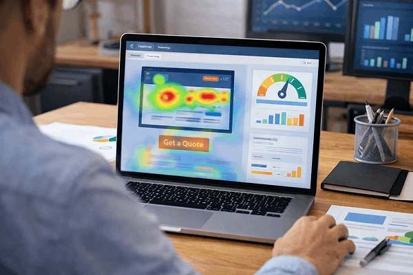 ux audit through heatmap analysis