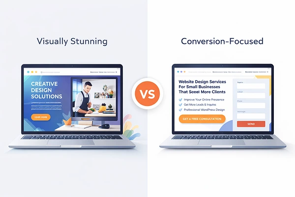 focus on design over conversion